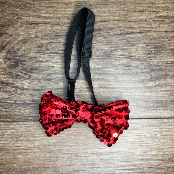 Weissman boys shirt, vest, bow tie red white - Picture 2 of 6